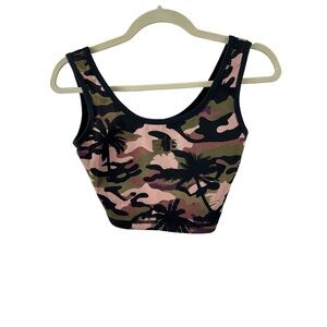 Beverly Beach Body Womens Camoflouge Athletic Top Sz M